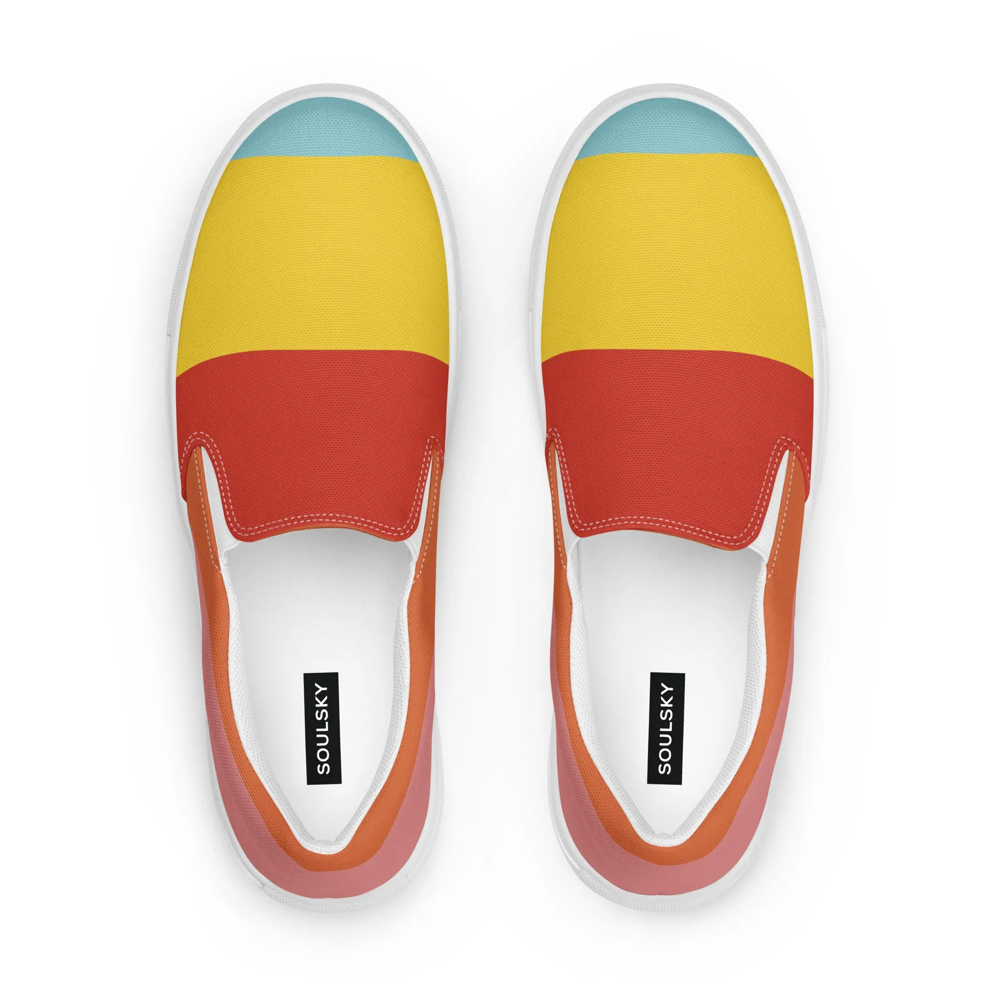 COLORFUL Men’s Slip-On Canvas Shoes