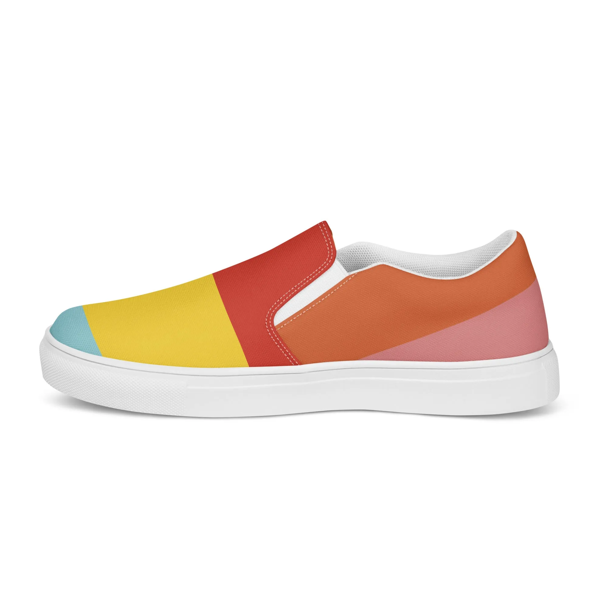 COLORFUL Men’s Slip-On Canvas Shoes