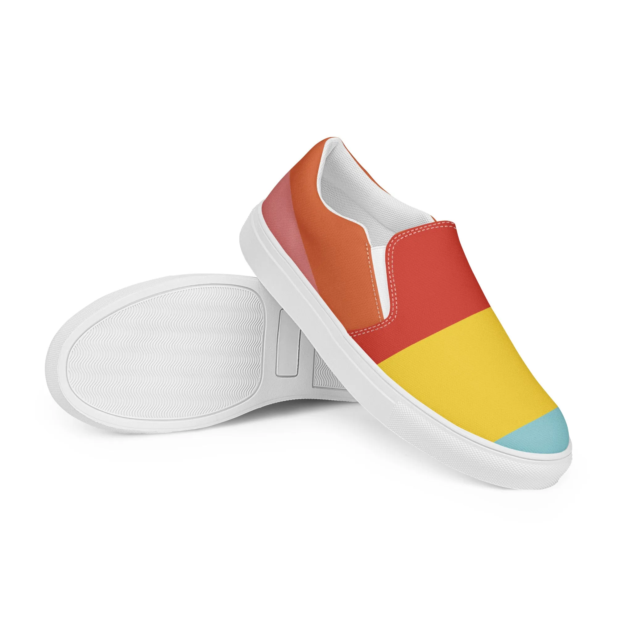 COLORFUL Men’s Slip-On Canvas Shoes