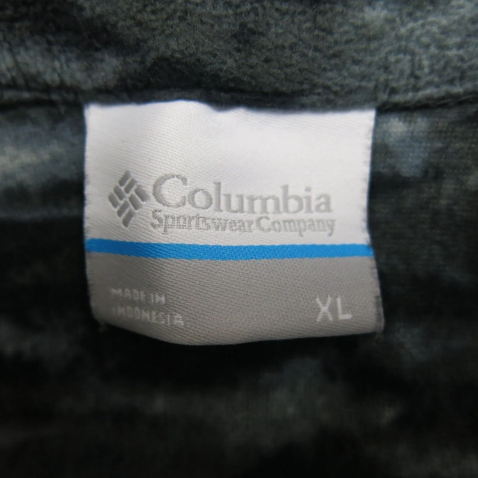 Columbia Women Fleece Jacket Long Sleeves High Neck Camouflage Black Size XL