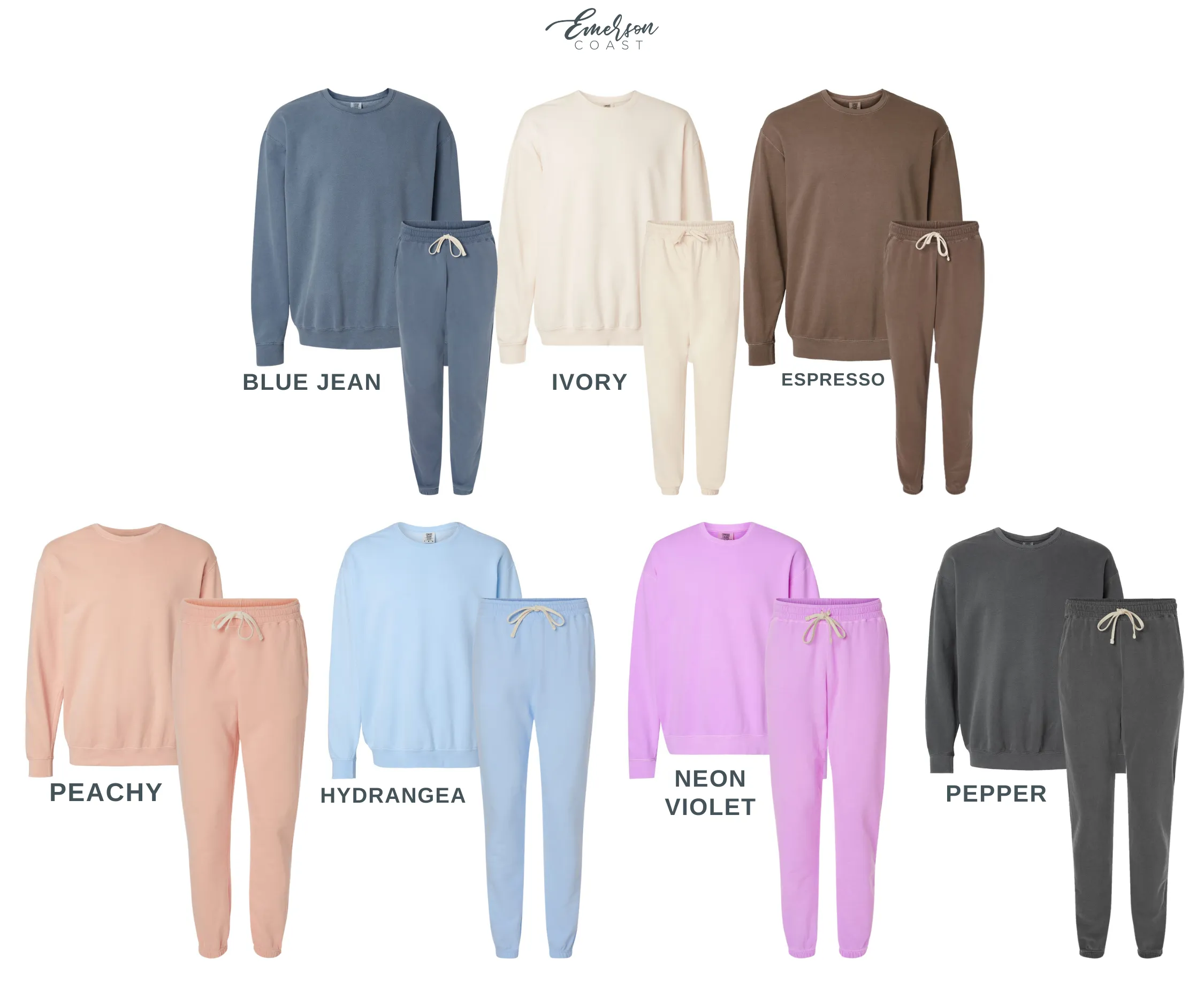 Comfort Colors Lightweight Crewneck and Sweatpants Set