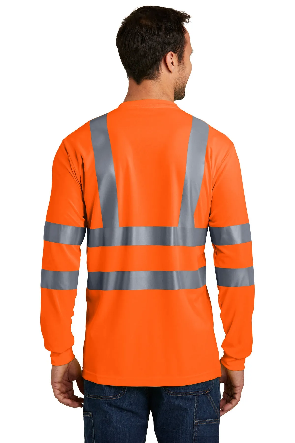 CornerStone - ANSI 107 Class 3 Long Sleeve Snag-Resistant Reflective T-Shirt. CS409