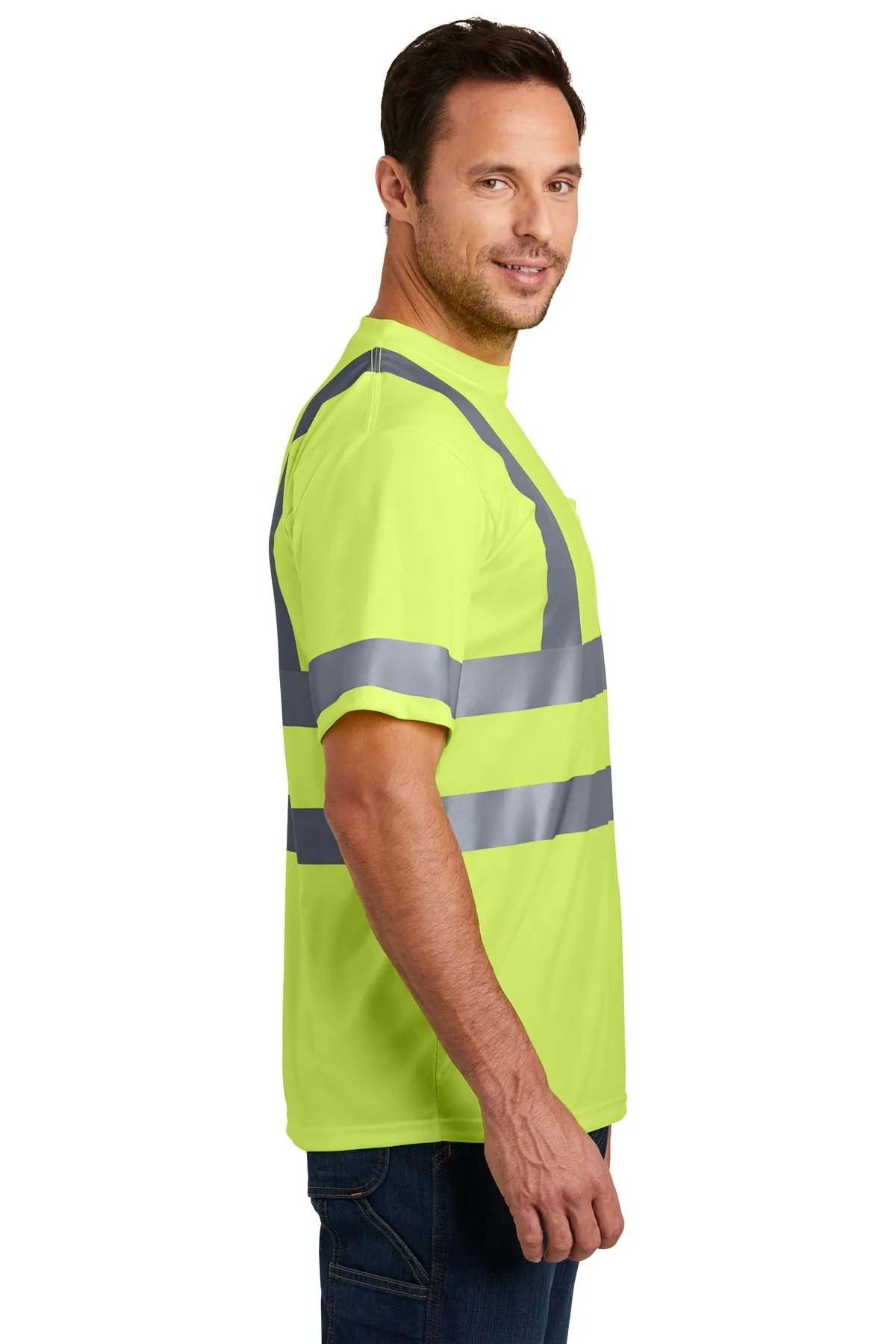 CornerStone ANSI 107 Short Sleeve Reflective T-Shirt, Safety Yellow