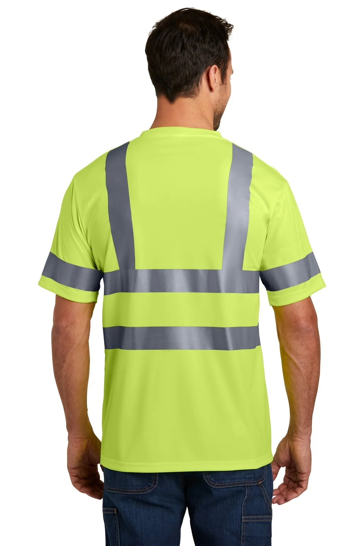 CornerStone ANSI 107 Short Sleeve Reflective T-Shirt, Safety Yellow