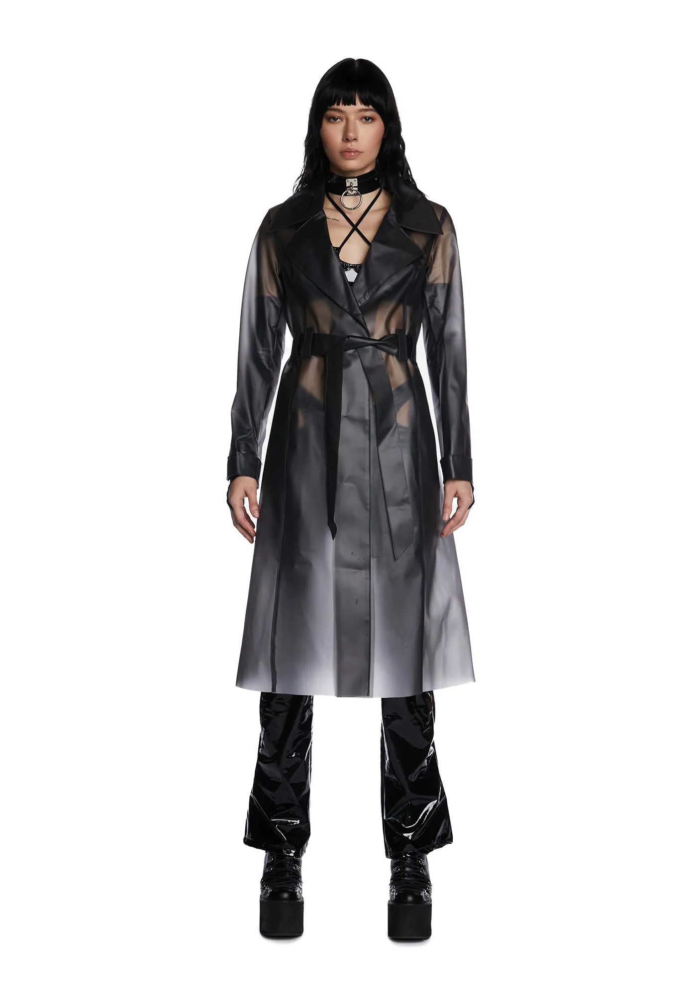 Dark Alien Superstar Trench Coat