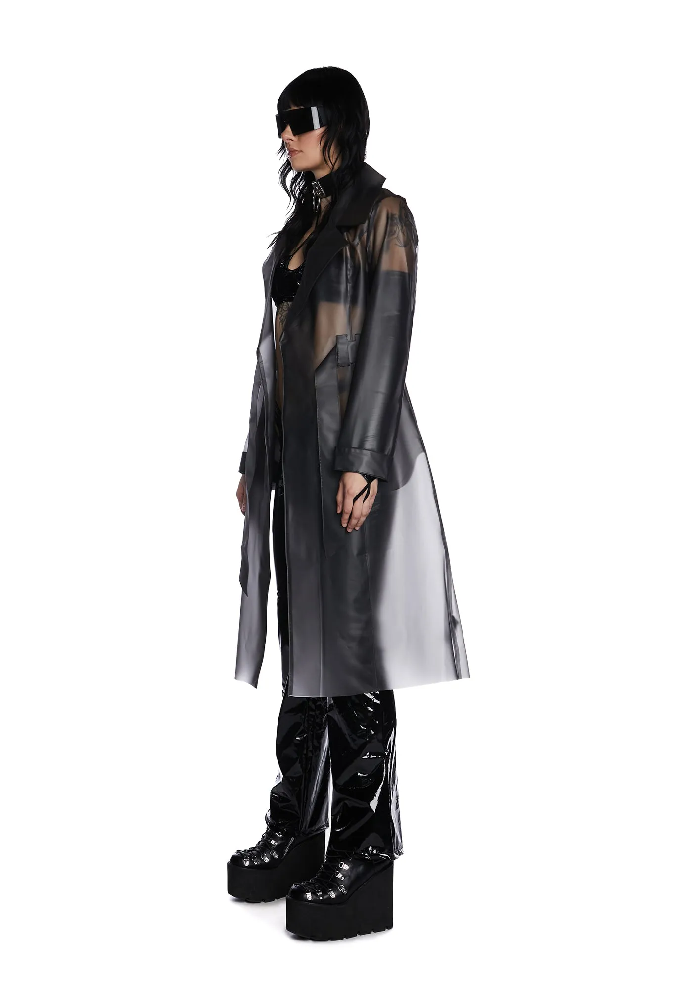 Dark Alien Superstar Trench Coat