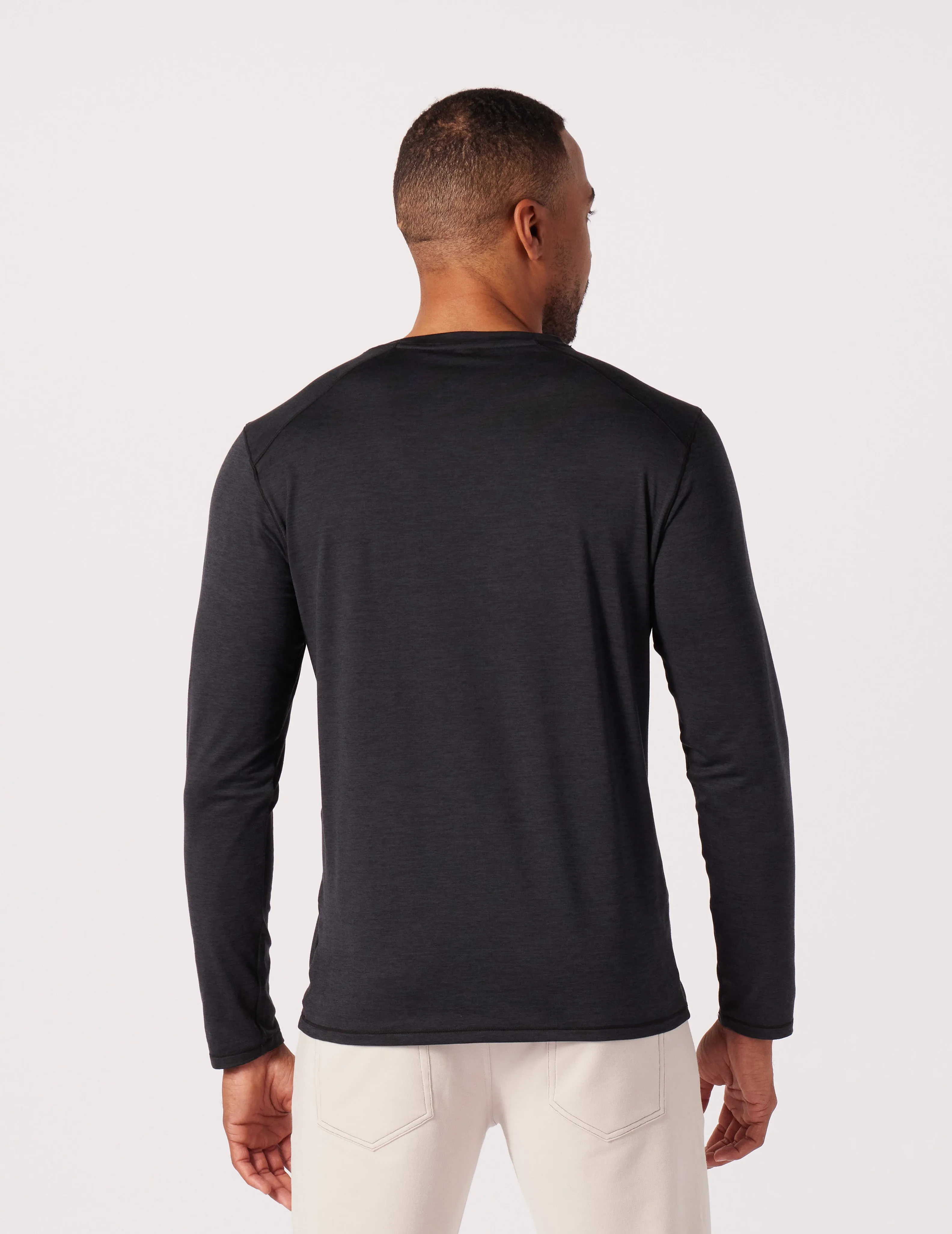 Dash Crew Neck: Black Marble