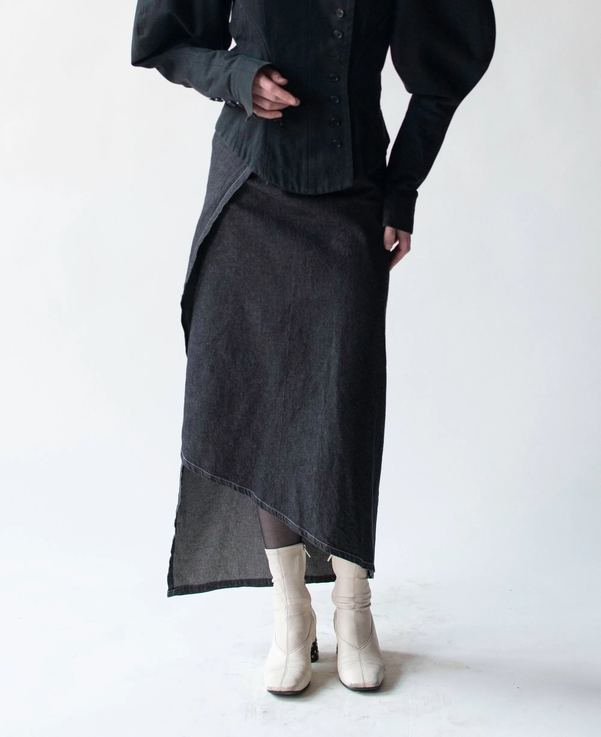 Denim Wrap Skirt | Ann Demeulemeester