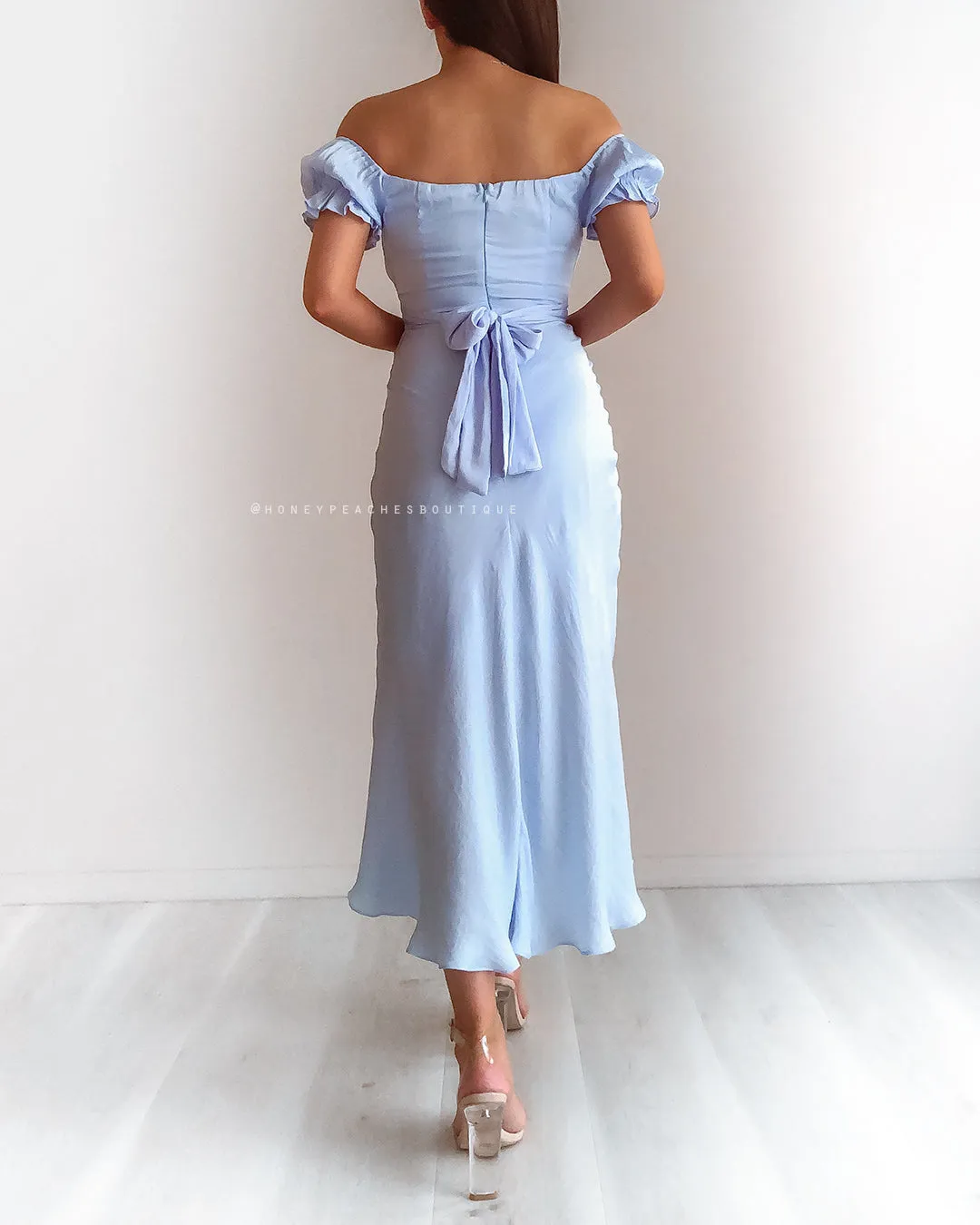 Dinah Midi Dress - Baby Blue