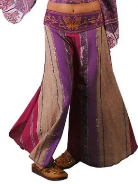 Embroidered Butterfly Wide Legged Pants