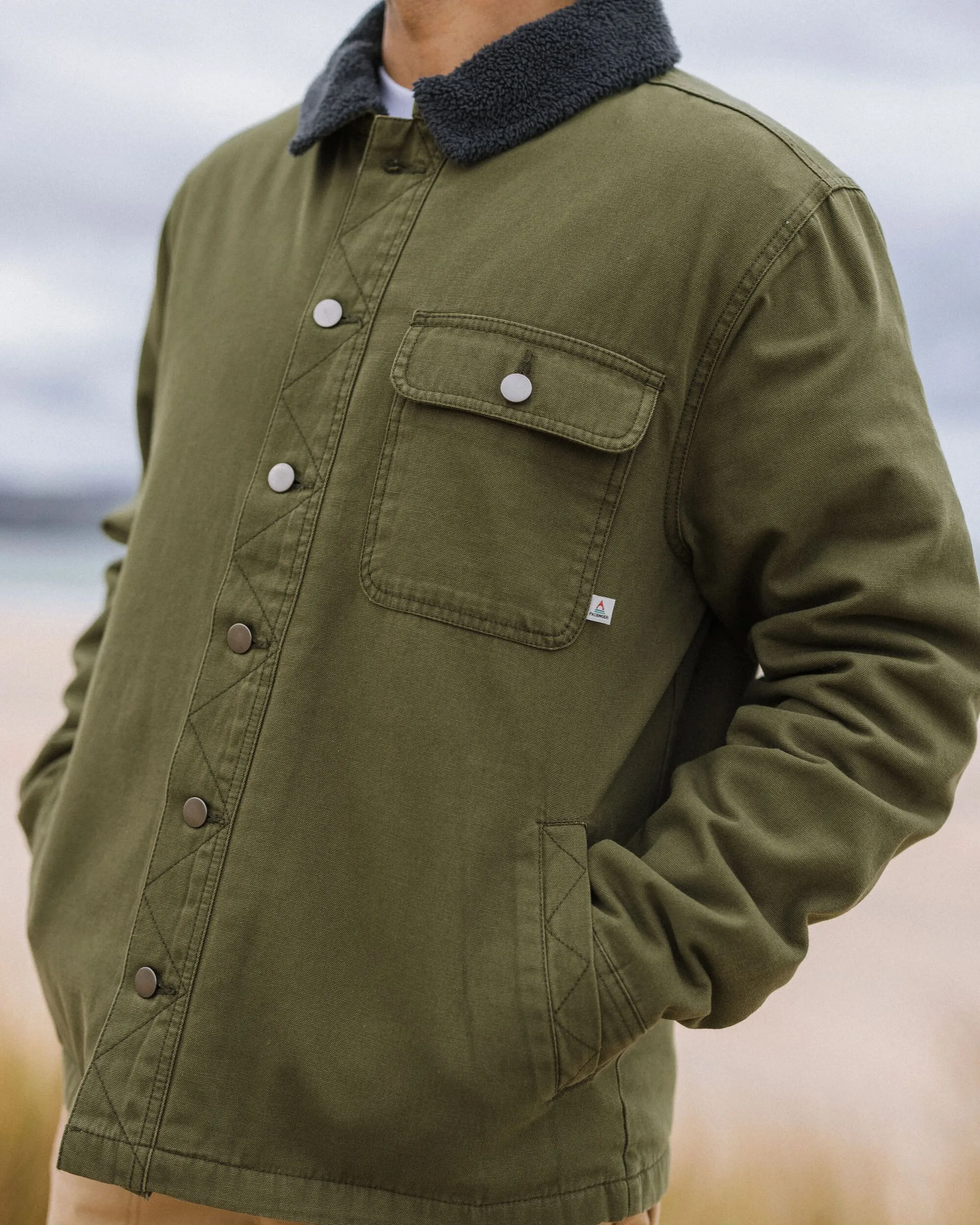 Falcon Organic Cotton Jacket - Khaki