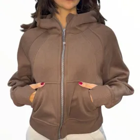 Fleeced Jacket - Coffee