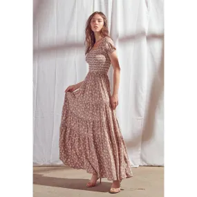 Floral Print Maxi Dress