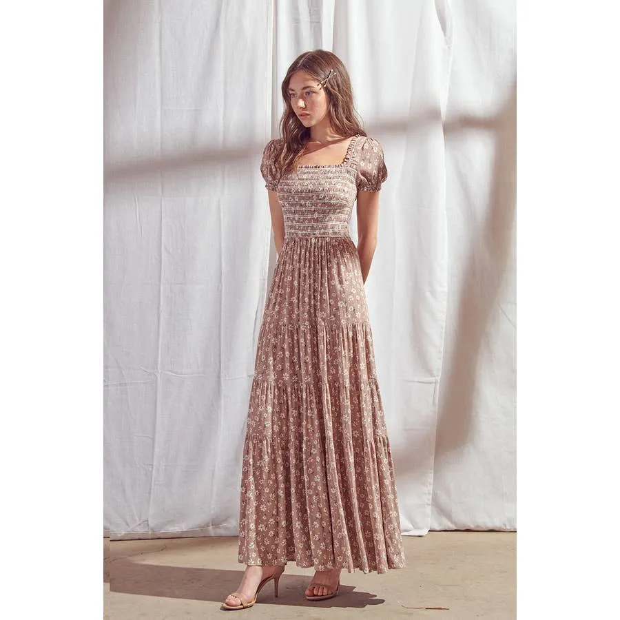 Floral Print Maxi Dress