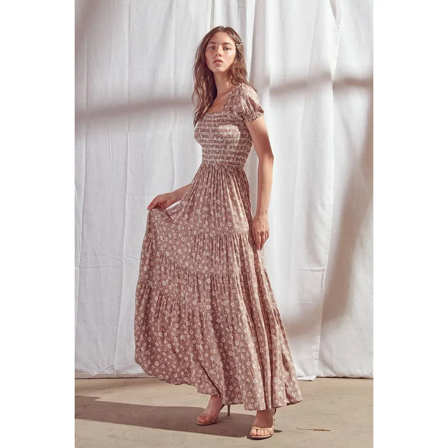 Floral Print Maxi Dress