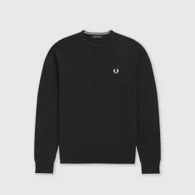 Fred Perry Classic Crew Neck Jumper - Black