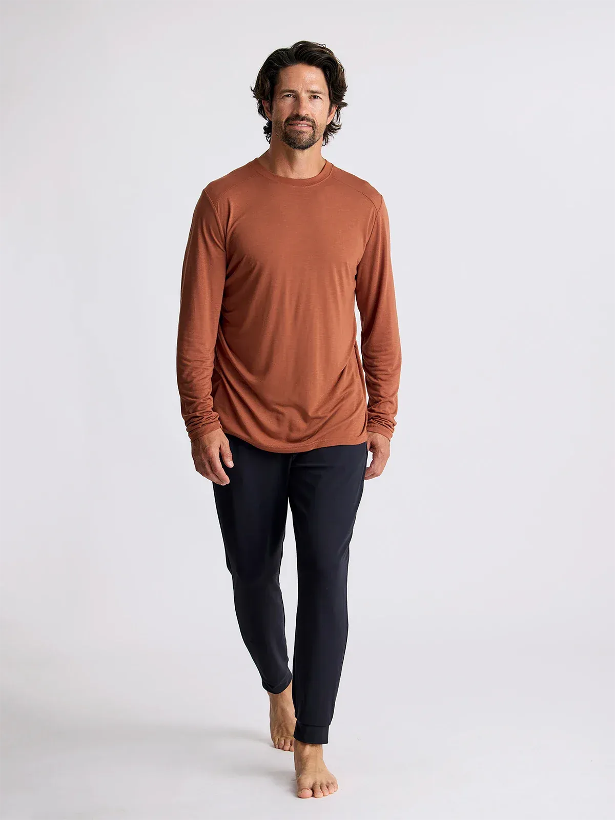 Free Fly Men's Bamboo Lightweight Long Sleeve in Adobe