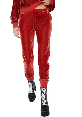 Get On Up Velour Jogger Pants