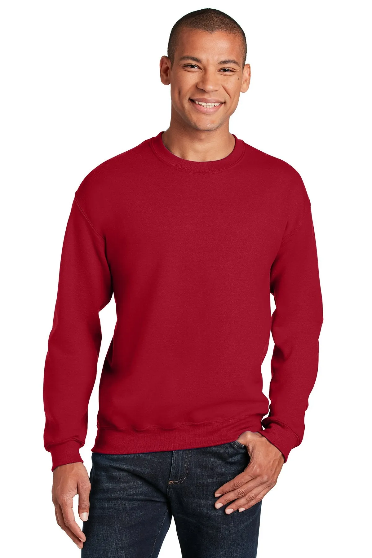 Gildan Heavy Blend Crewneck Sweatshirt Cherry Red