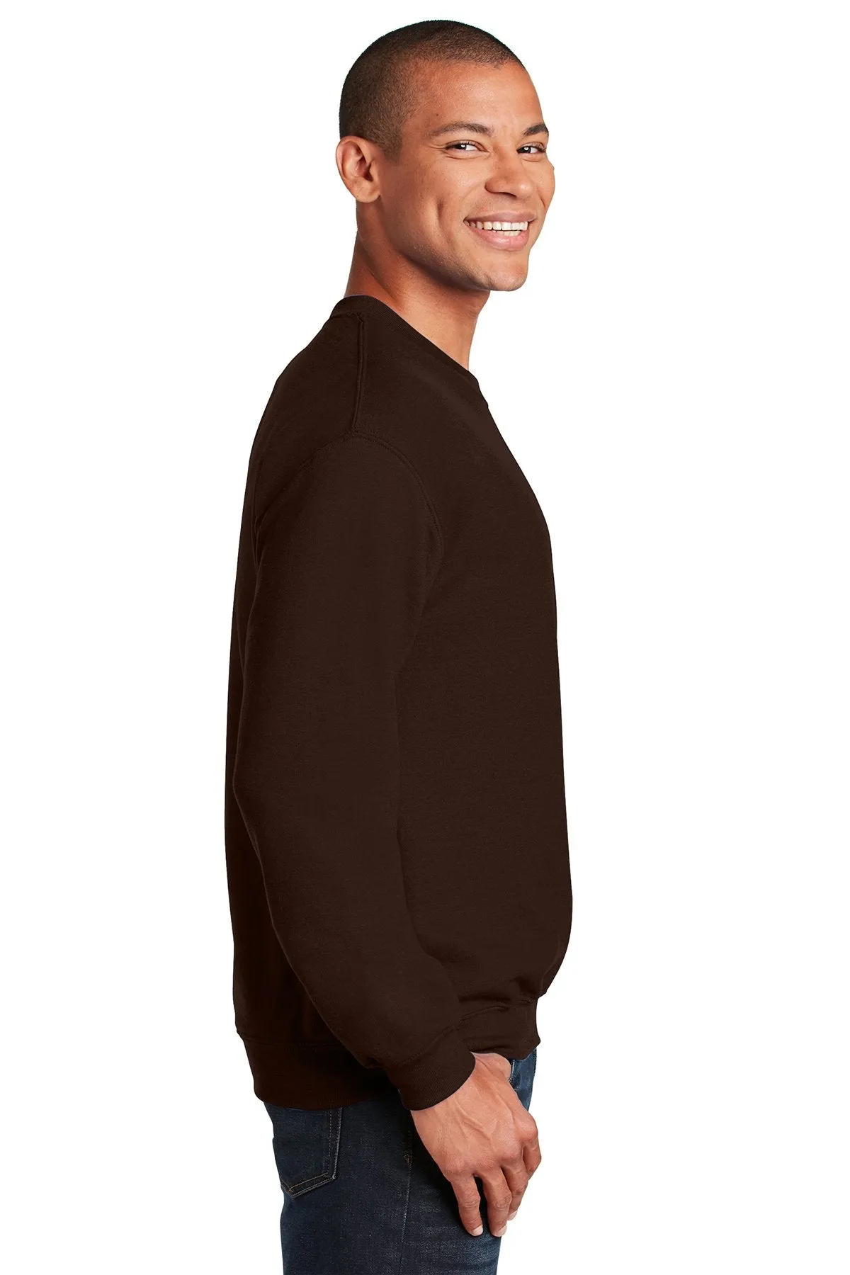 Gildan Heavy Blend Crewneck Sweatshirt Dark Chocolate