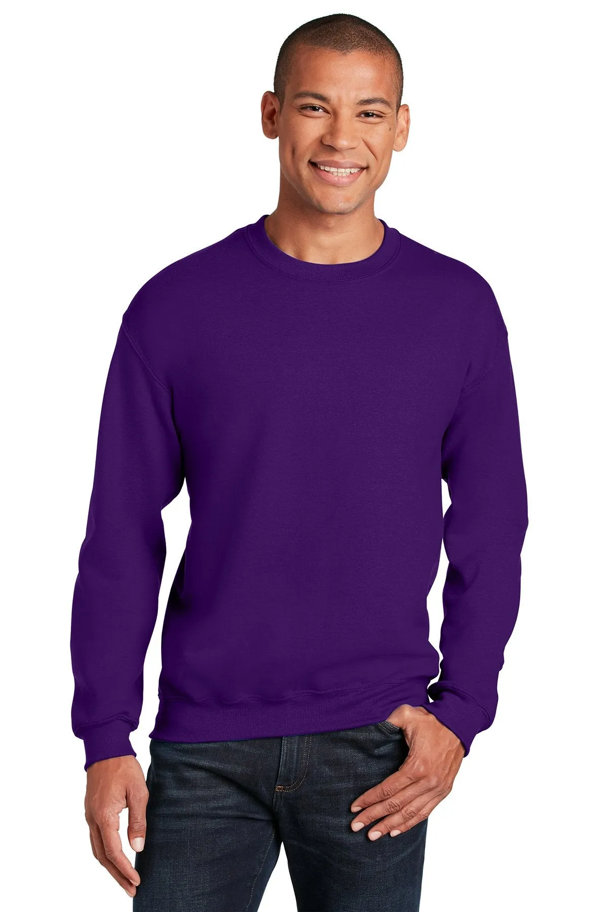 Gildan Heavy Blend Crewneck Sweatshirt Purple