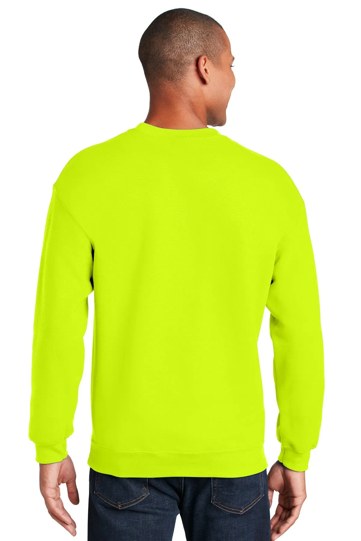 Gildan Heavy Blend Crewneck Sweatshirt Safety Green