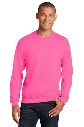 Gildan Heavy Blend Crewneck Sweatshirt Safety Pink