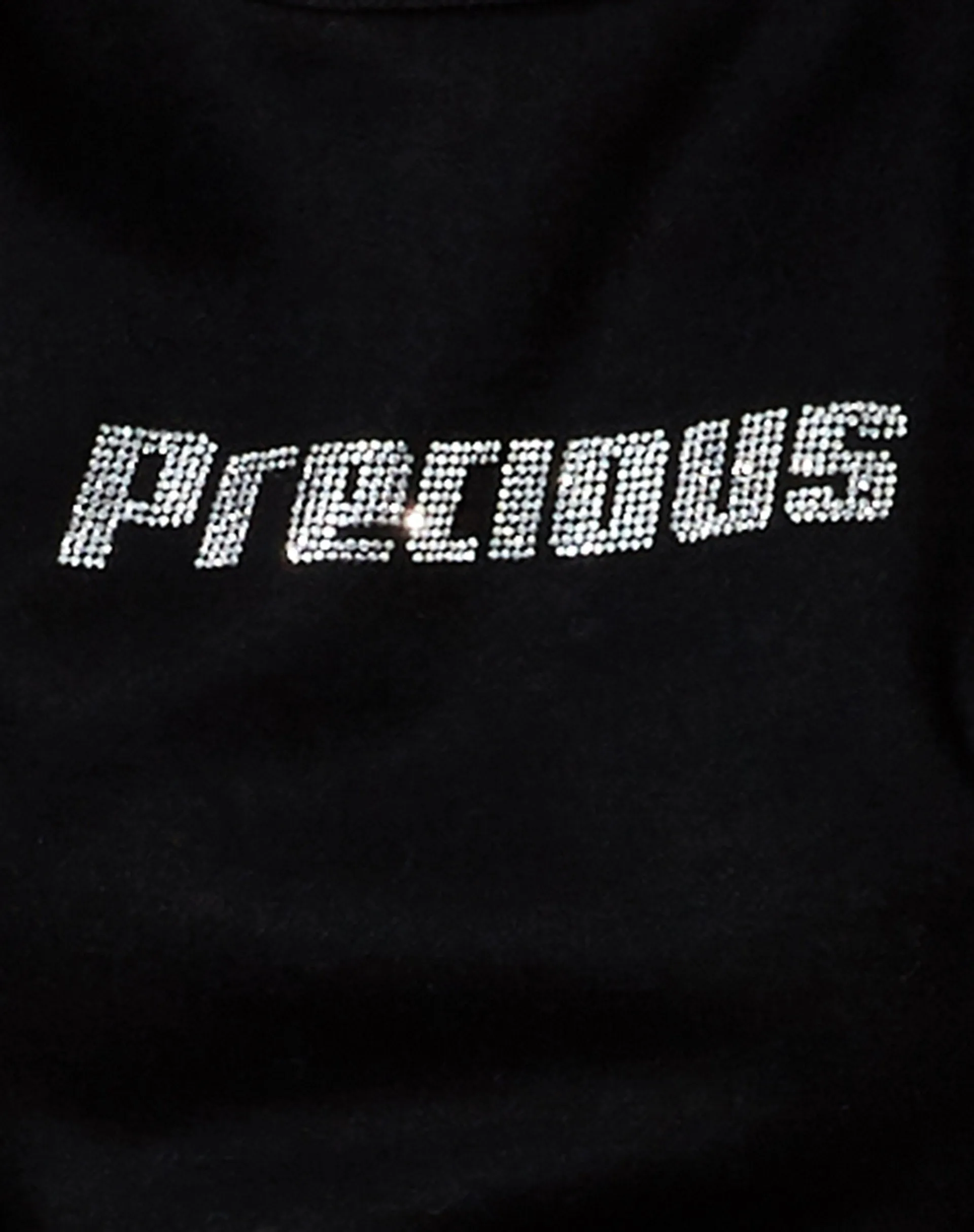 Glora Sweatshirt in Black 'Precious' Hotfix