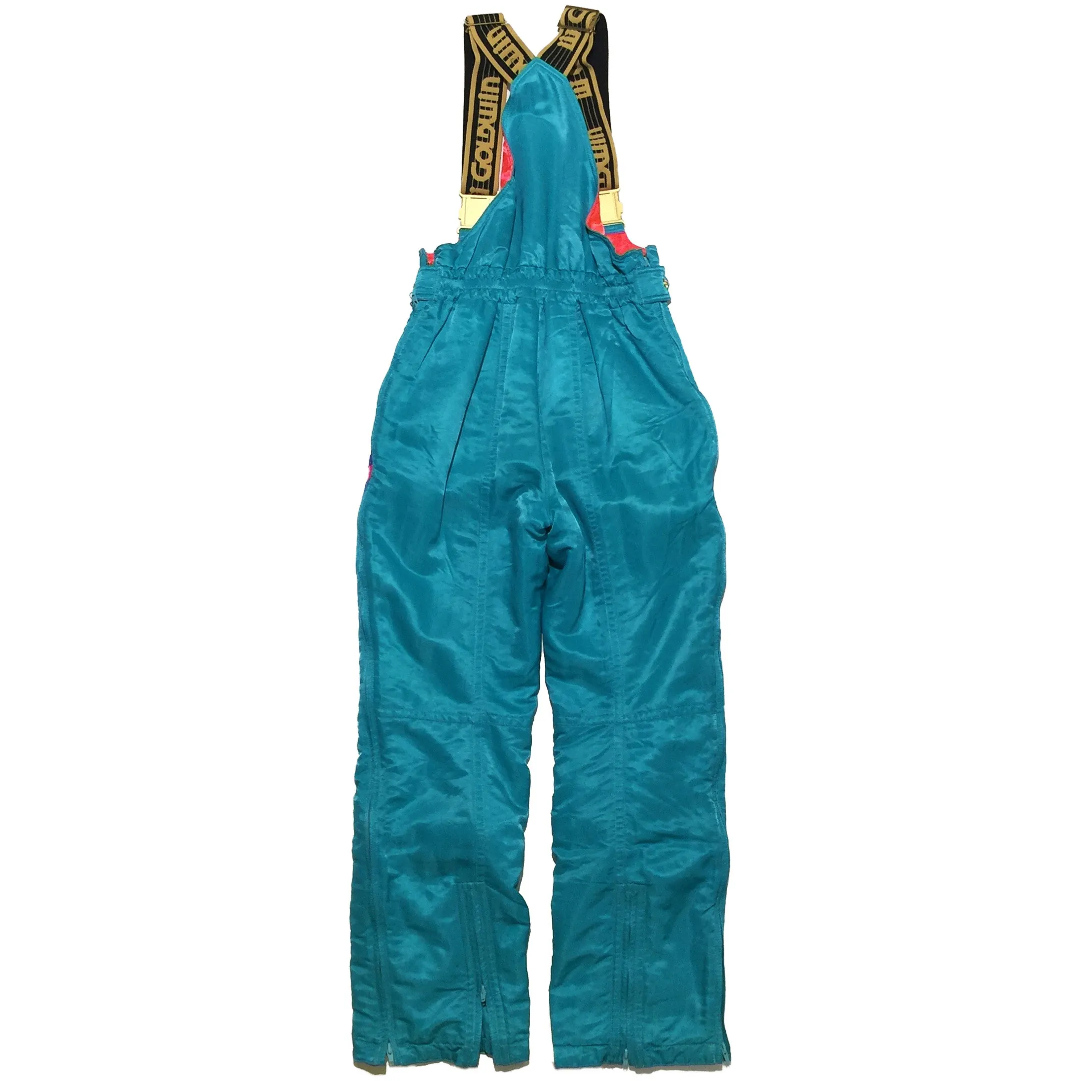 Goldwin Teal and Gold Accent Ski Pants