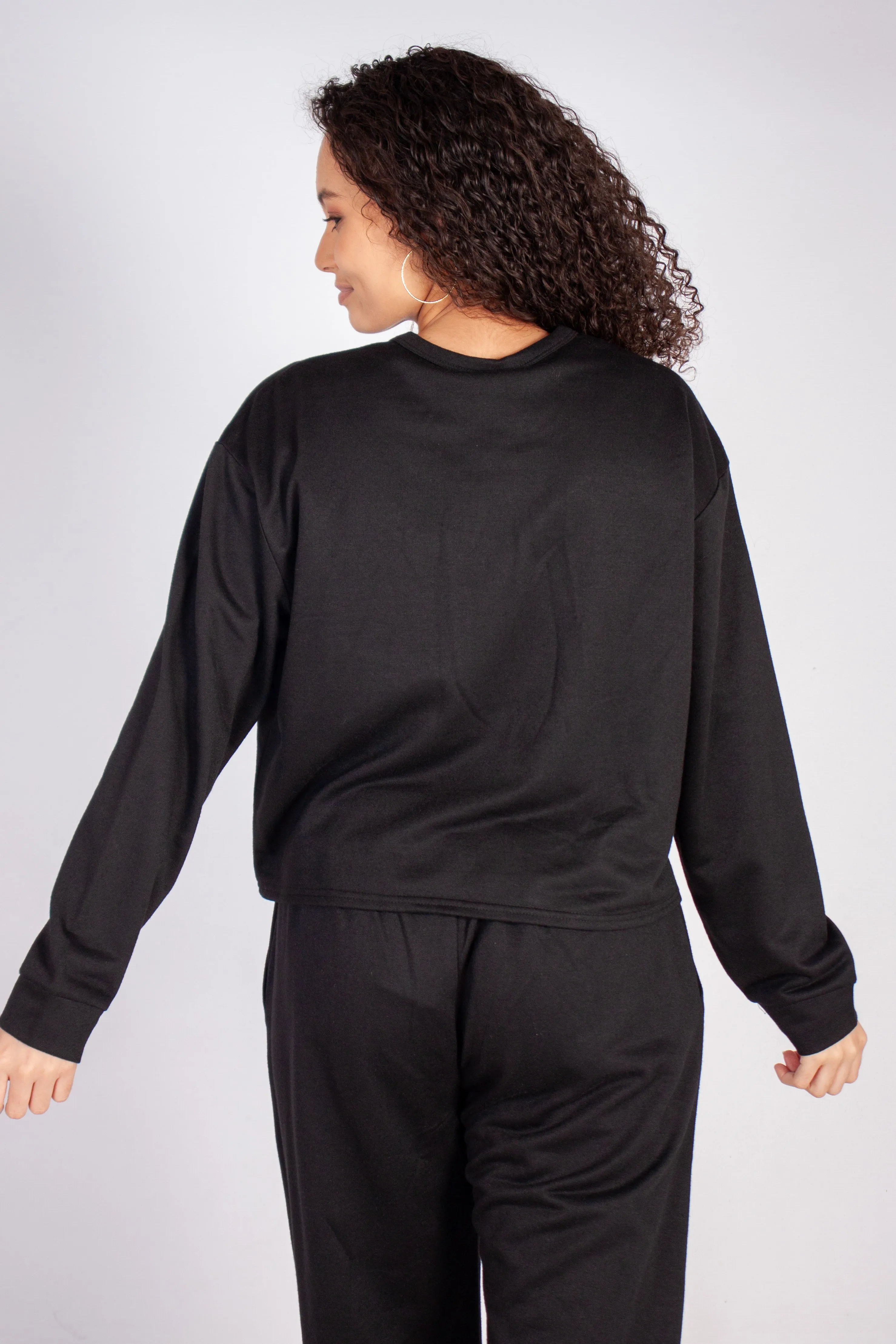 Graphic Crop Sweater
