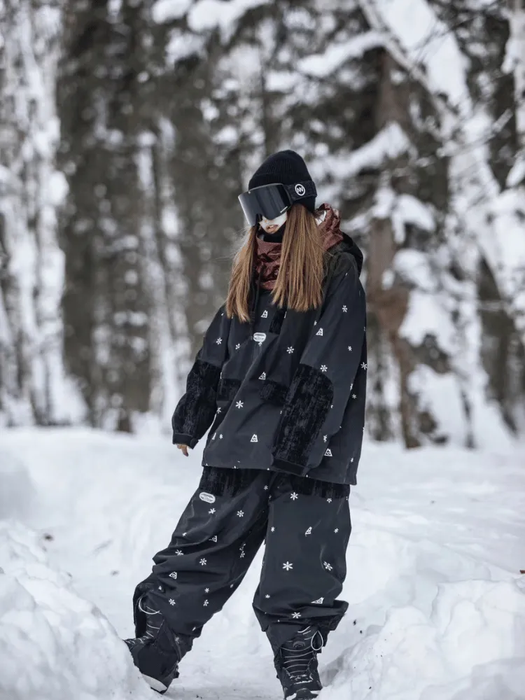 Hellystudio Black Snow Fleece Jacket - Unisex