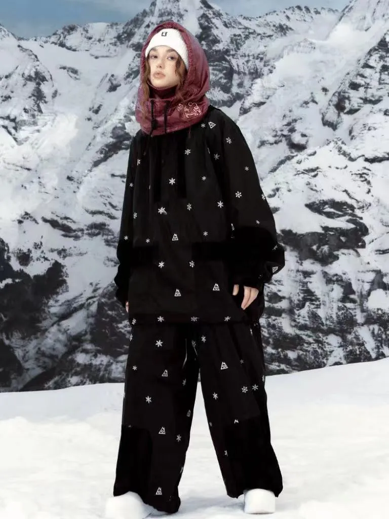 Hellystudio Black Snow Fleece Jacket - Unisex