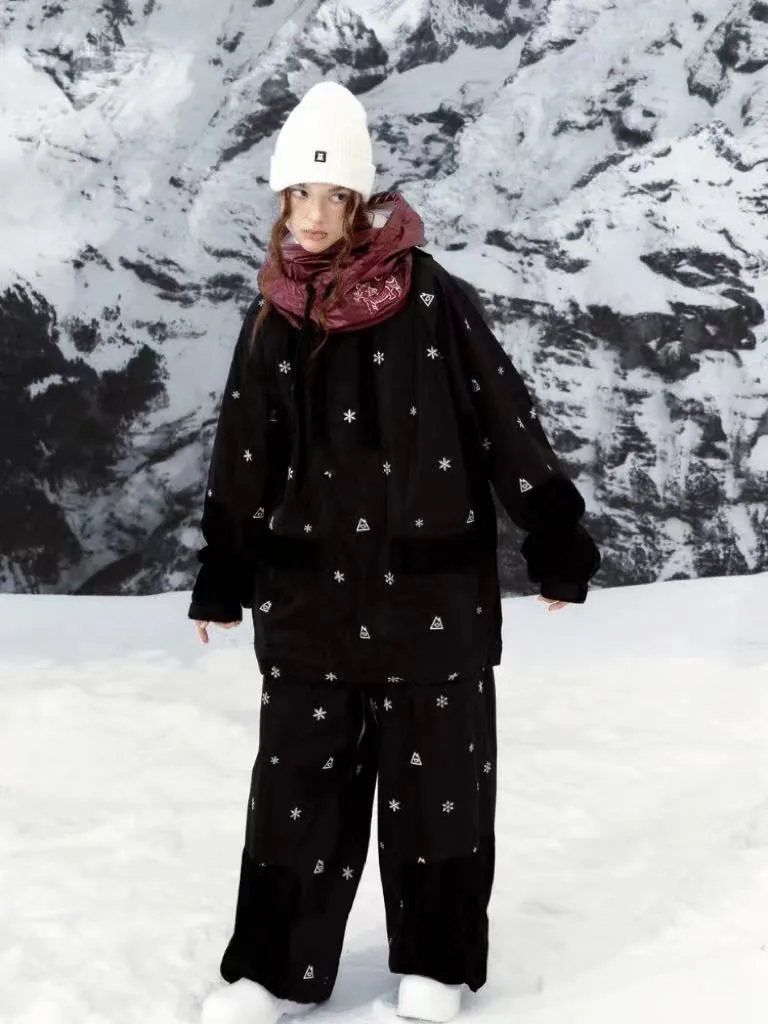 Hellystudio Black Snow Fleece Jacket - Unisex
