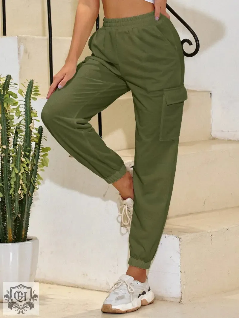 High Waist Trousers with Pockets