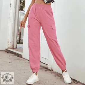 High Waist Trousers with Pockets