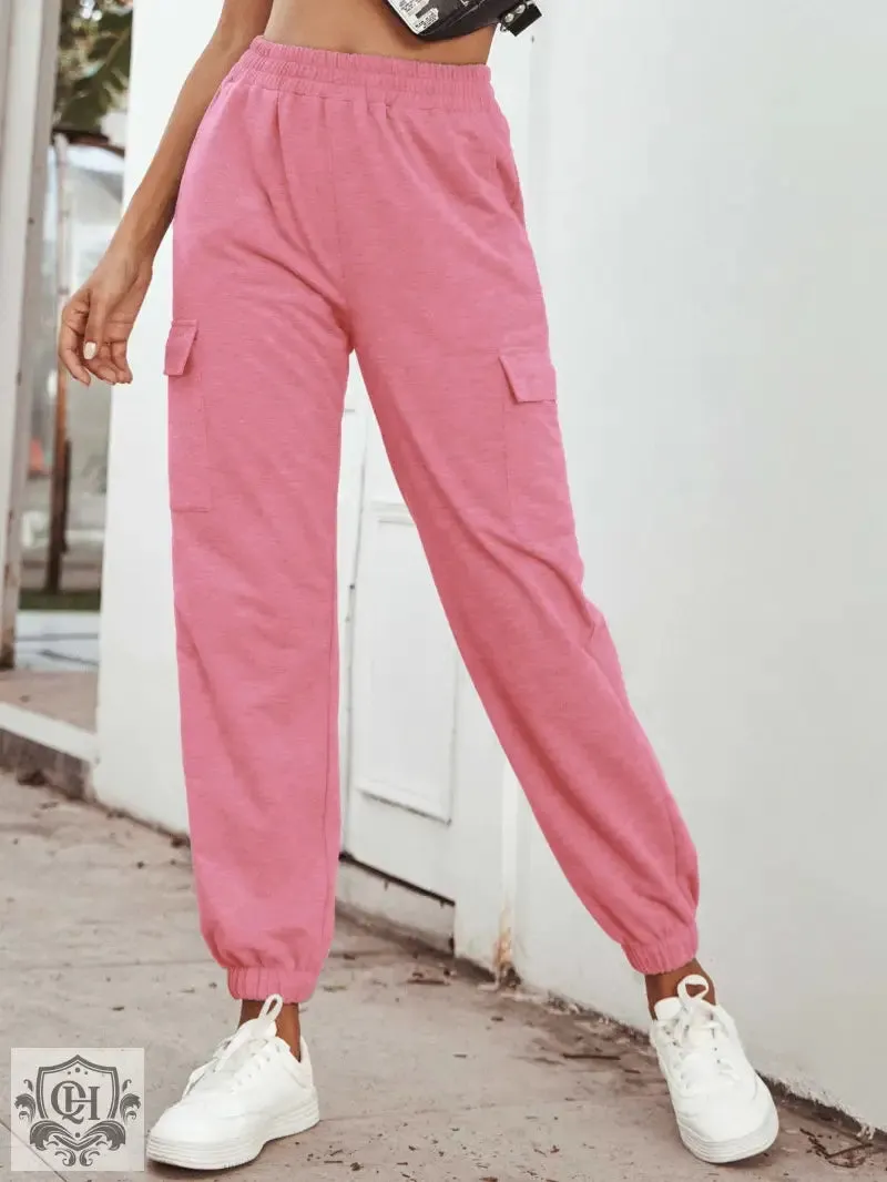High Waist Trousers with Pockets