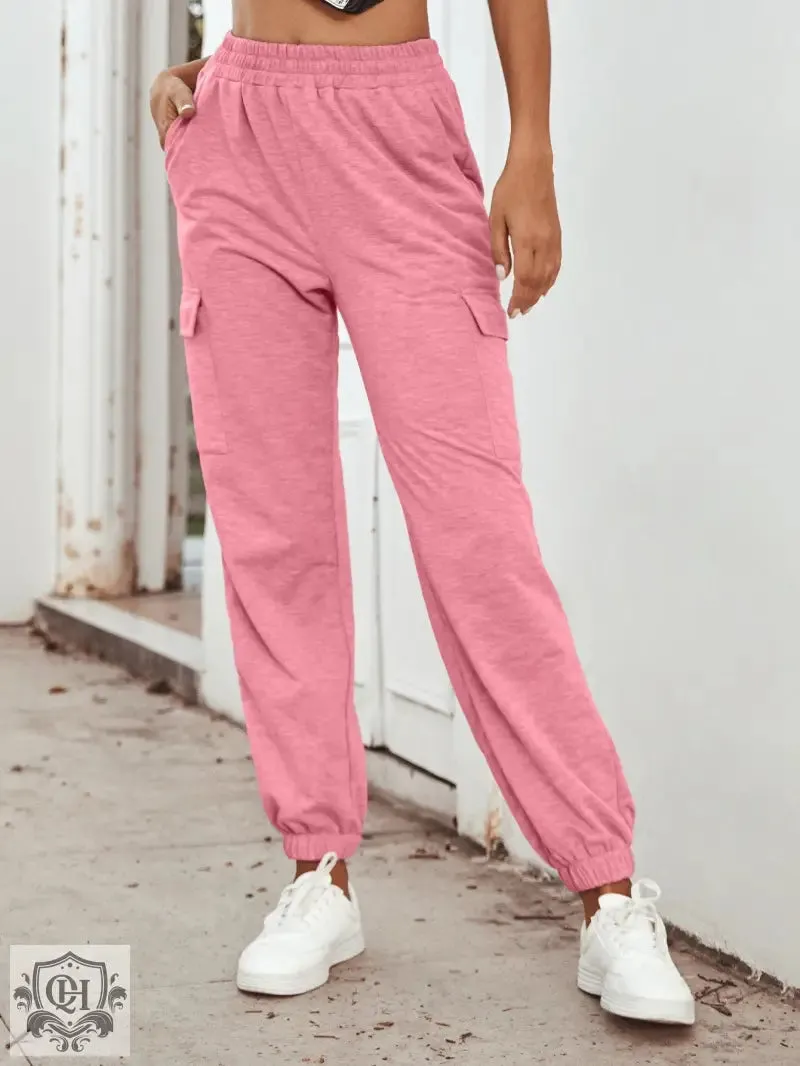 High Waist Trousers with Pockets