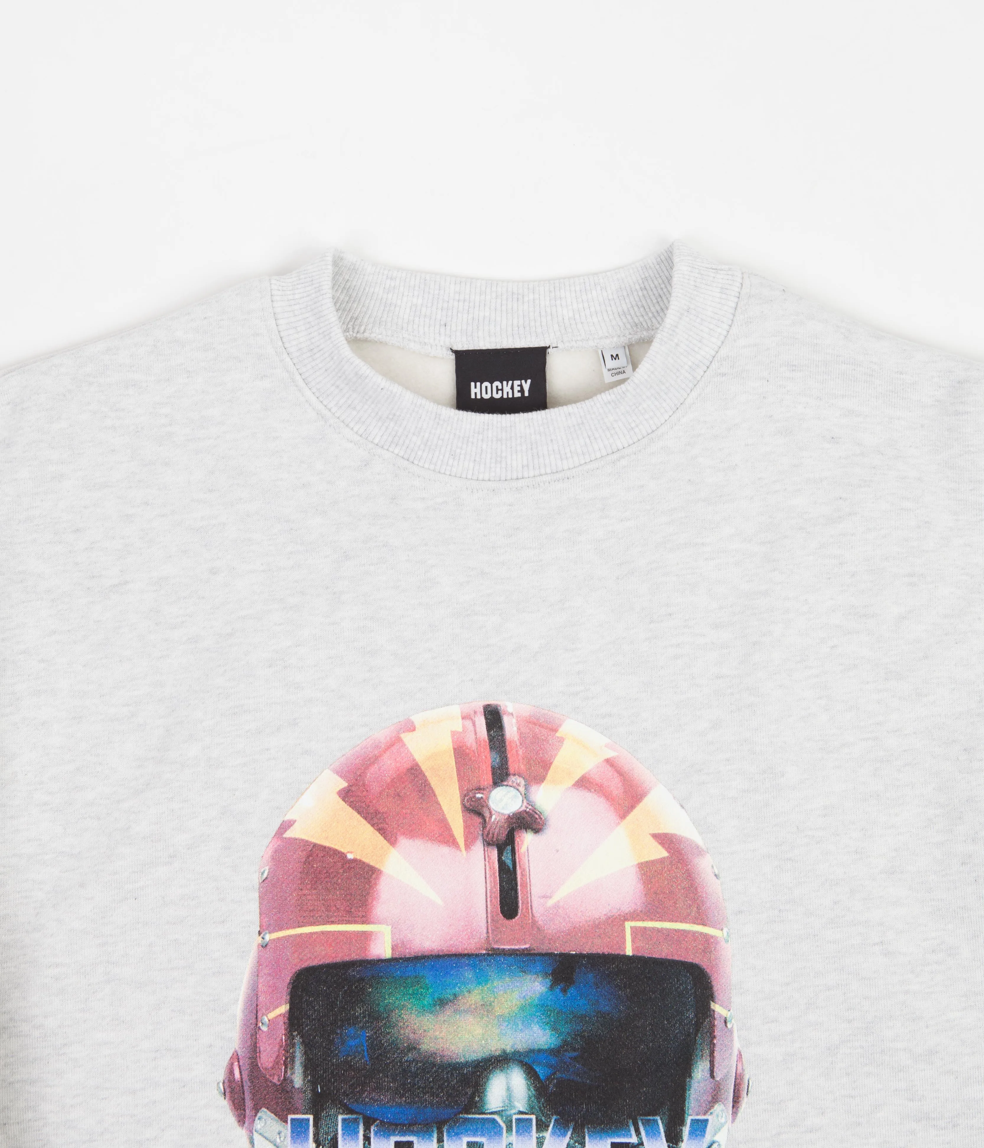 Hockey Eject Crewneck Sweatshirt - Grey Heather