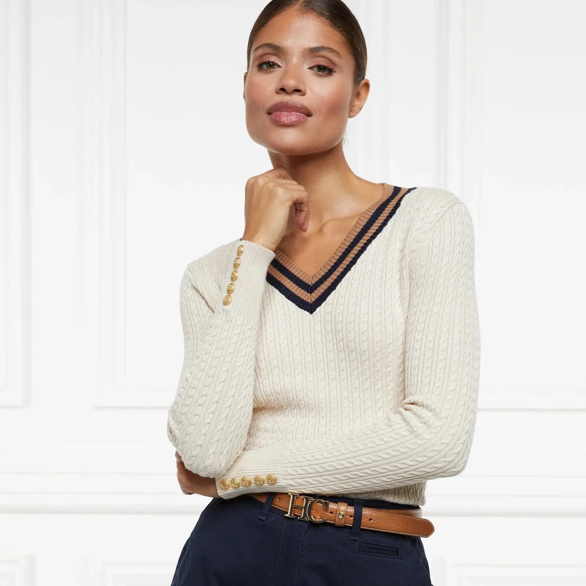 Holland Cooper Zoe Knit in Almond