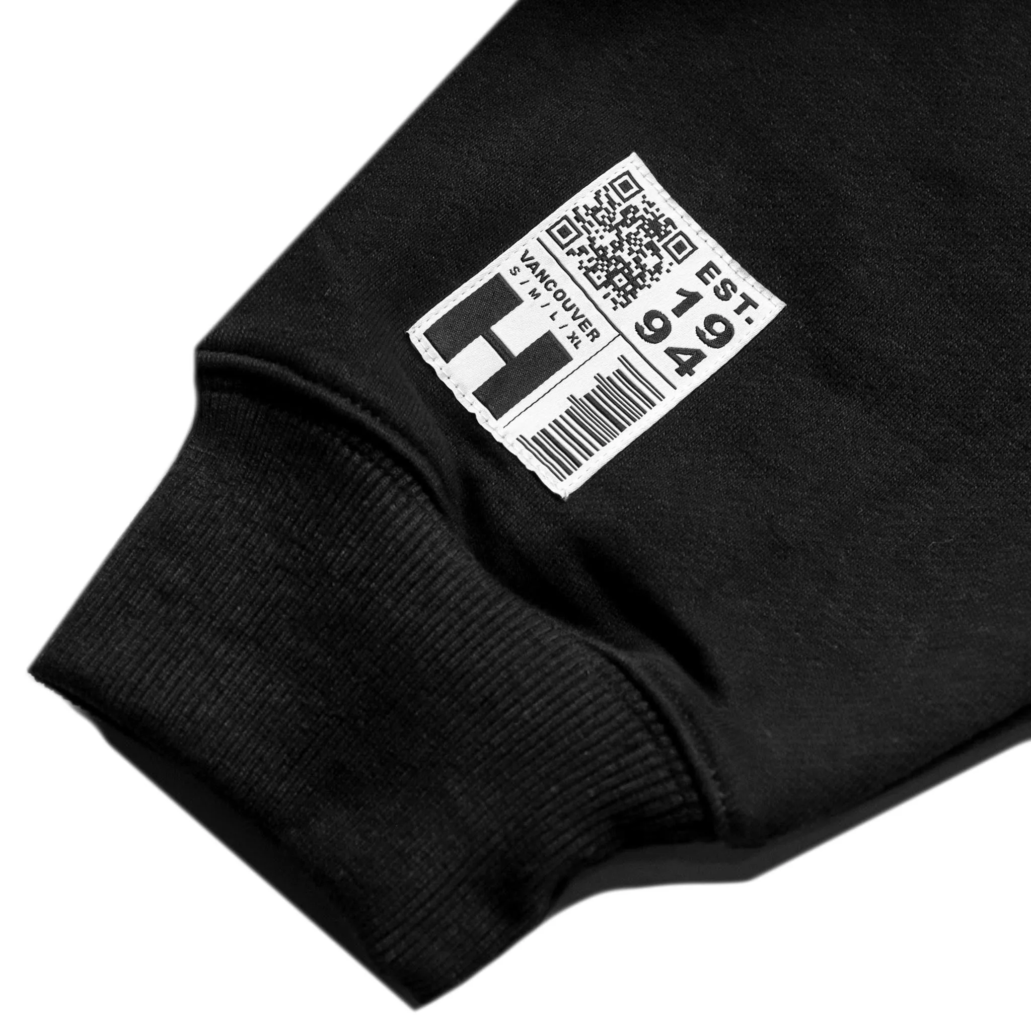 HOMME  Chrome Font Crewneck Black