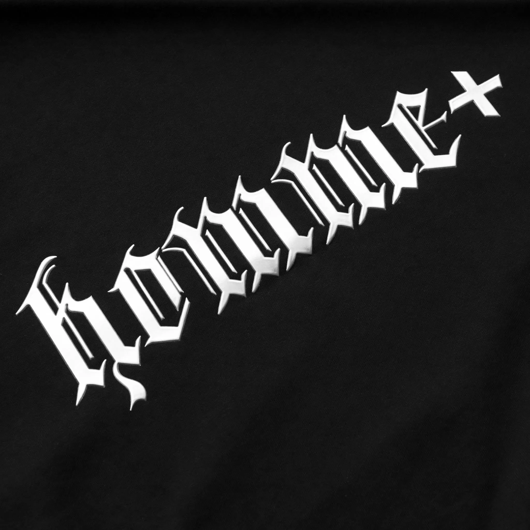 HOMME  Chrome Font Crewneck Black