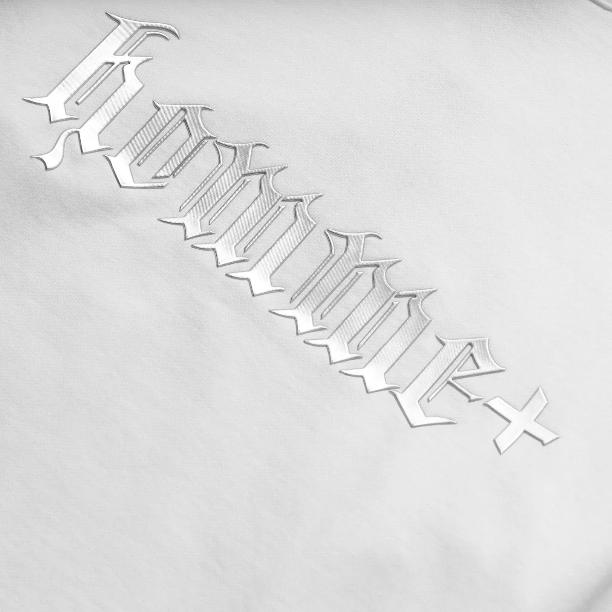 HOMME  Chrome Font Crewneck White