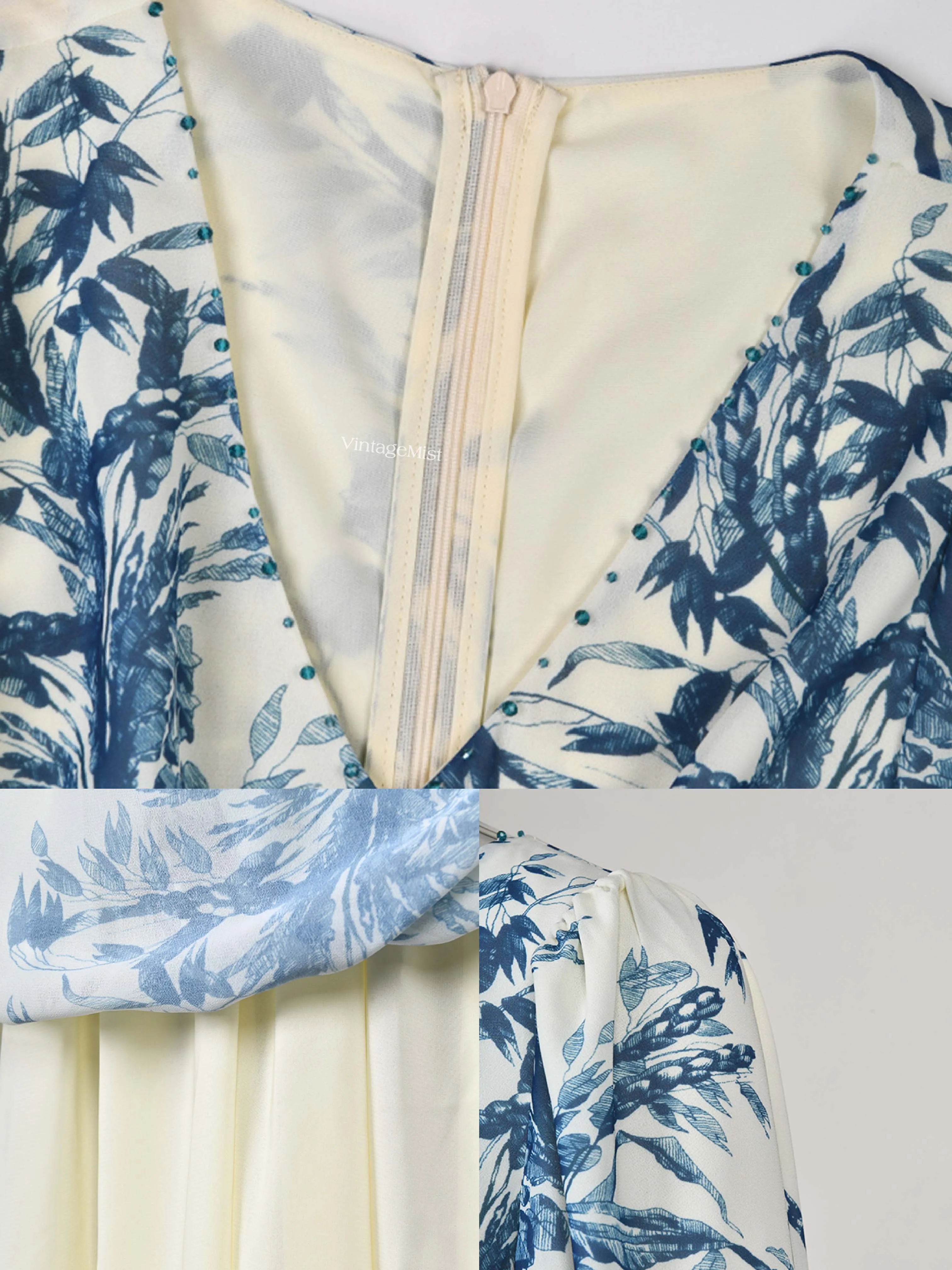 Ink Floral Print Dress