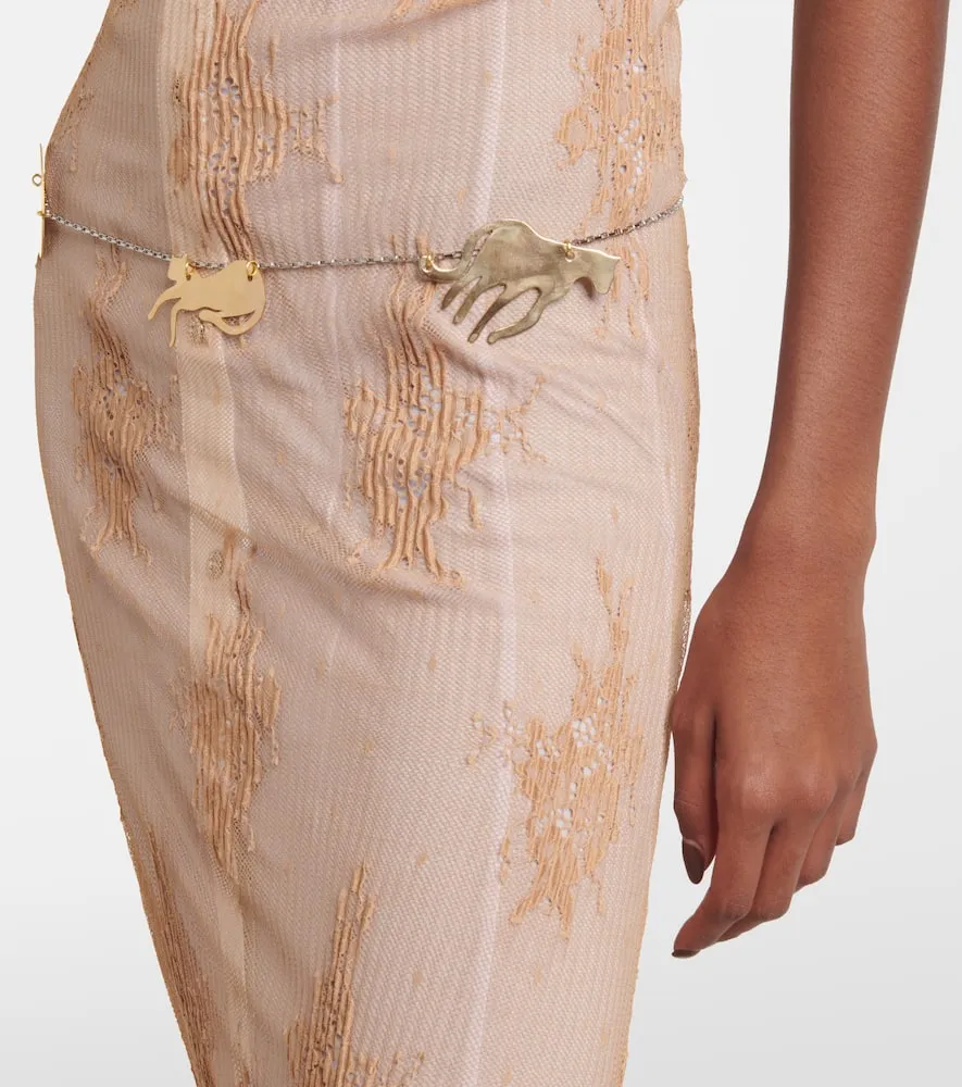 Jacques Wei Sheer slip dress