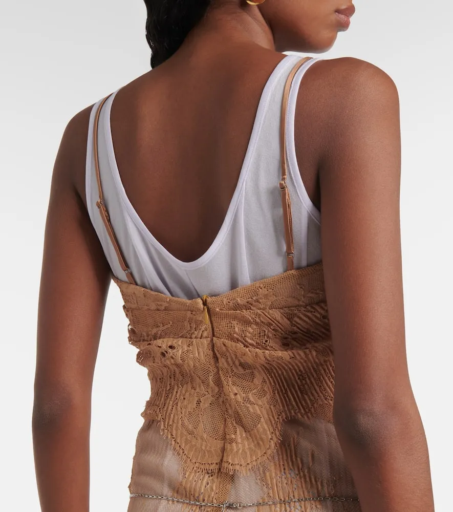 Jacques Wei Sheer slip dress
