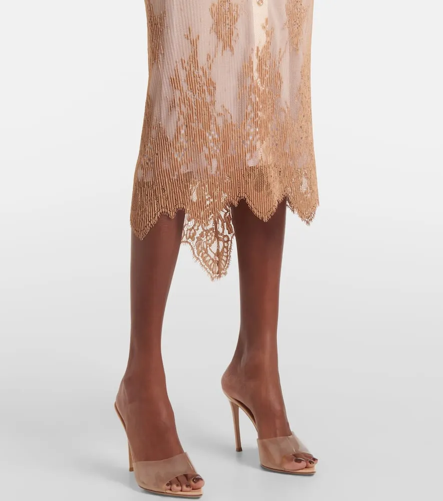 Jacques Wei Sheer slip dress