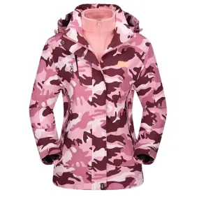 JAMIE | 3-1 Fleece Lined Camo Ski Jacket