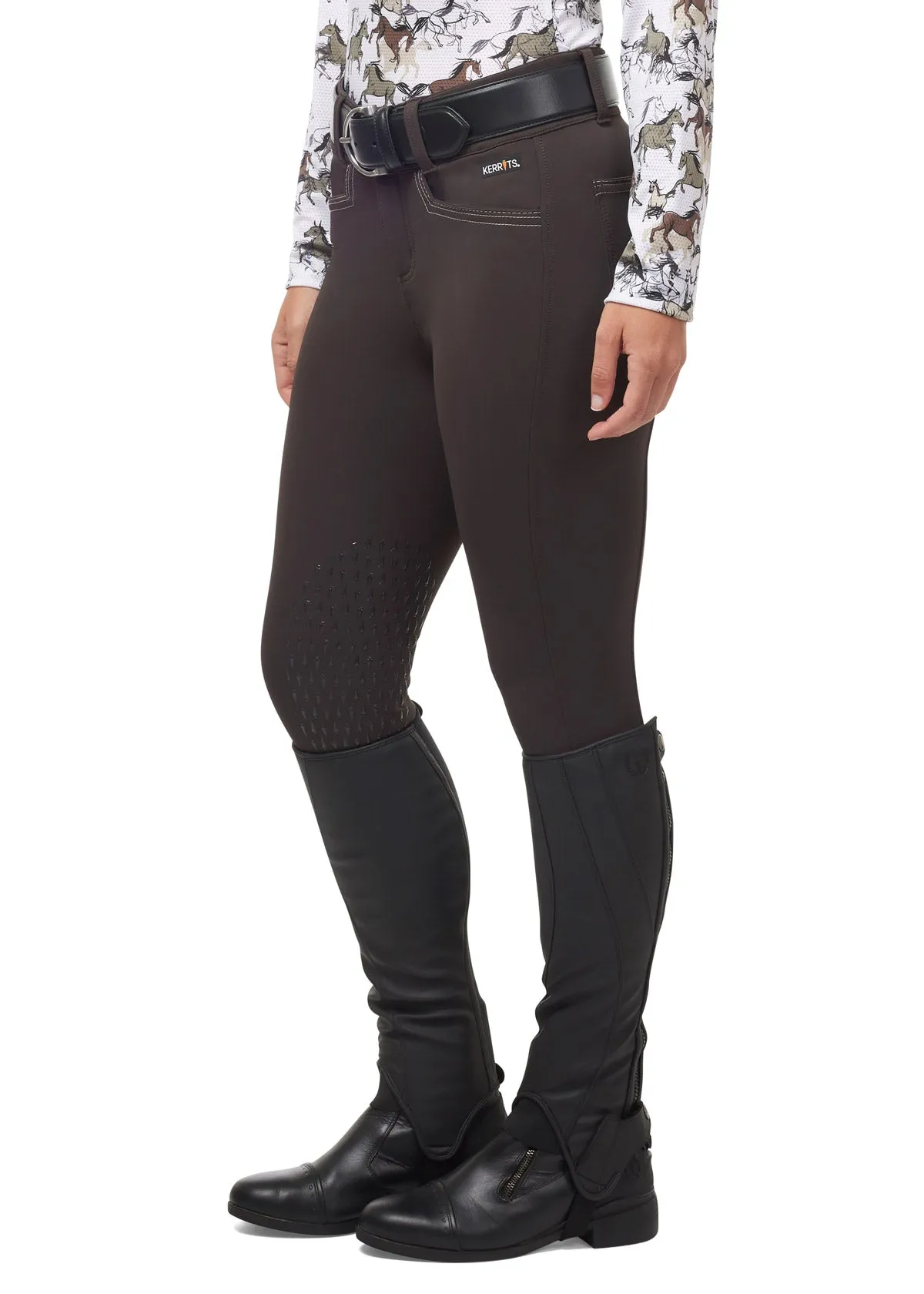 K-Flex™ Silicone Knee Patch Riding Breech