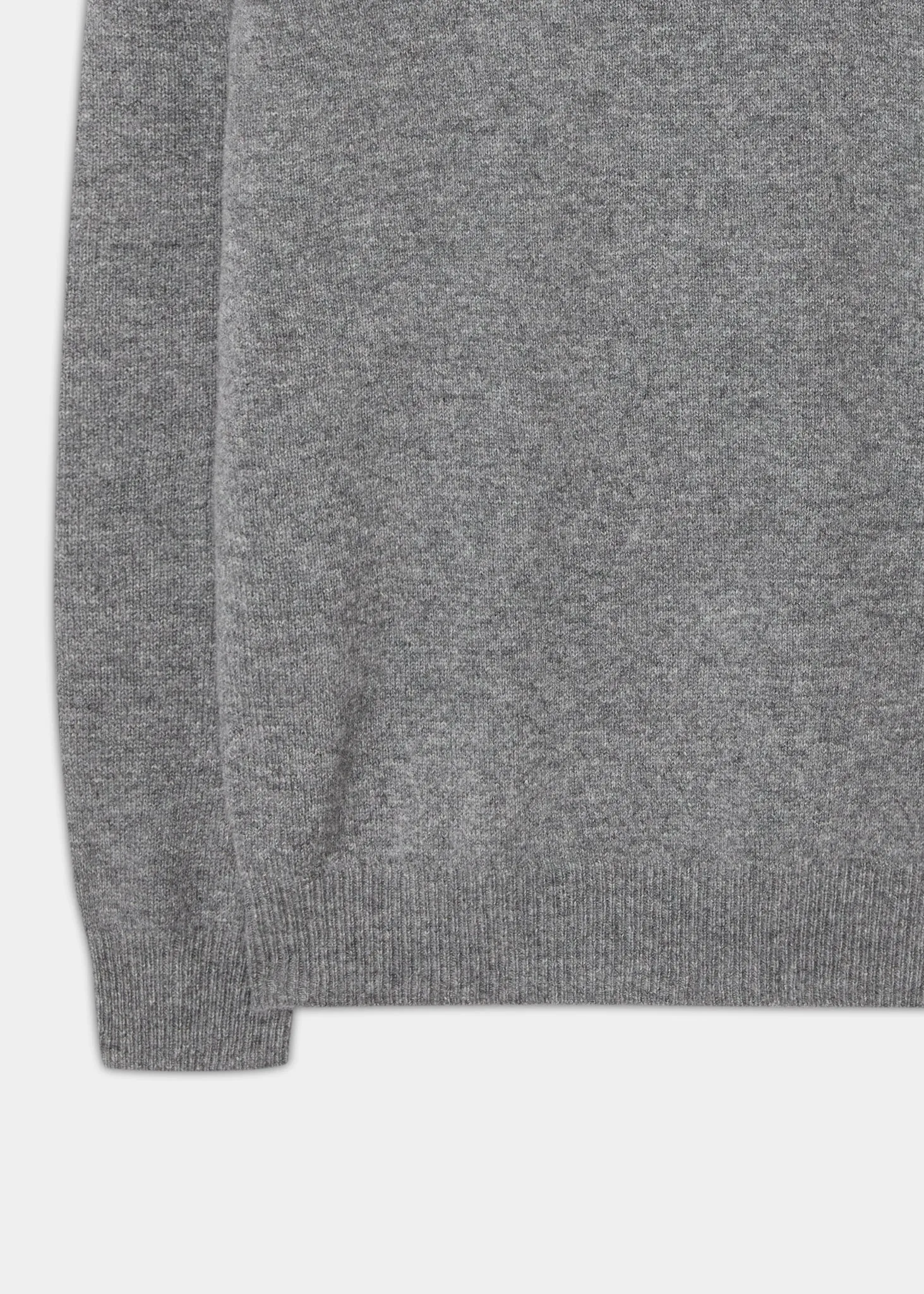 Lenzie Men's Lambswool Jumper In Grey Mix - Regular Fit