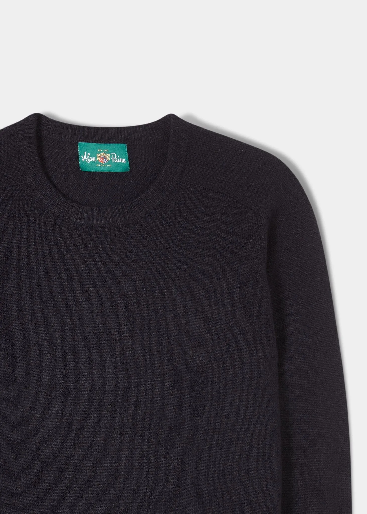 Lenzie Men's Lambswool Jumper In Navy Jumper - Regular Fit